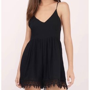 Tobi L Black Romper